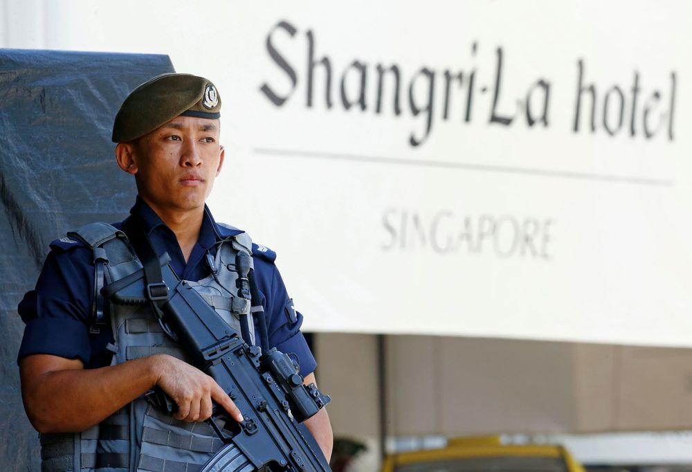 A Gurkha police officer stands guard outside the venue of the IISS Shangri-La Dialogue in Singapore, May 31, 2019. u00e2u20acu201d Reuters pic
