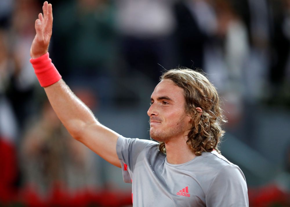 Greece's Stefanos Tsitsipas celebrates winning his semi final match against Spain's Rafael Nadal. u00e2u20acu201d Reuters pic