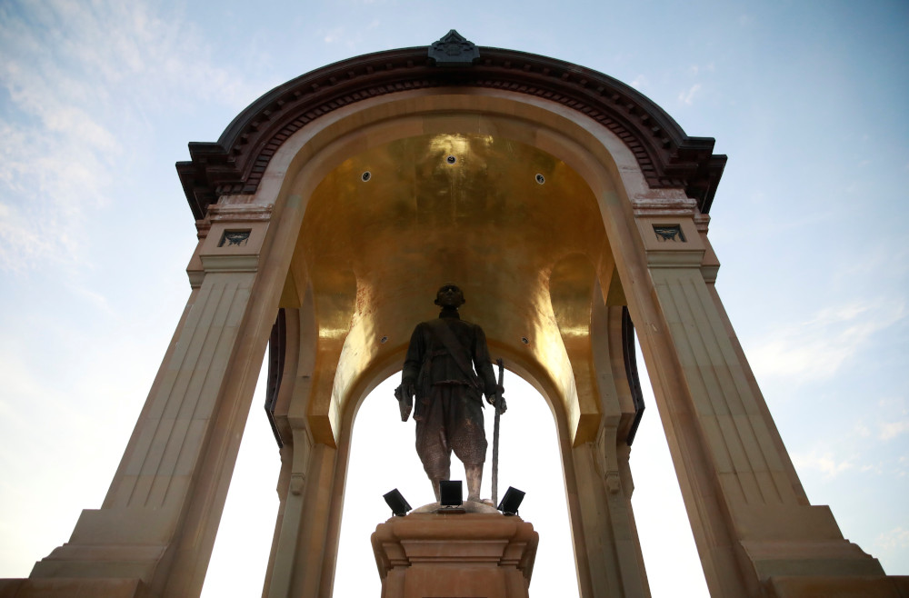 A statue of Thailandu00e2u20acu2122s 19th century King Mongkut or Rama IV, who is the great-great grandfather of King Maha Vajiralongkorn, is pictured near the Grand Palace in Bangkok, Thailand May 1, 2019. u00e2u20acu201d Reuters pic 