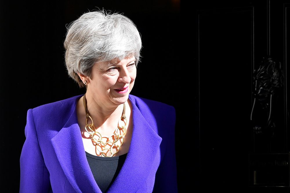 Britainu00e2u20acu2122s Prime Minister Theresa May is seen outside Downing Street in London, May 2, 2019. u00e2u20acu201d Reuters pic