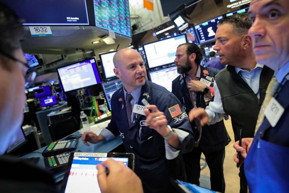 Traders work on the floor at the New York Stock Exchange (NYSE) in New York May 10, 2019. u00e2u20acu2022 Reuters pic