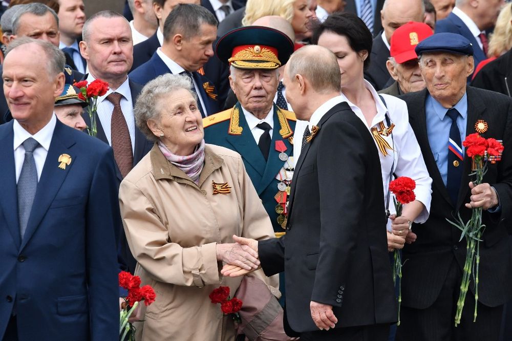 Russian President Vladimir Putin  arrives for a wreath laying ceremony at the Tomb of the Unknown Soldier by the Kremlin wall to mark the 74th anniversary of the victory over Nazi Germany, Moscow, May 9, 2019. u00e2u20acu201d AFP pic