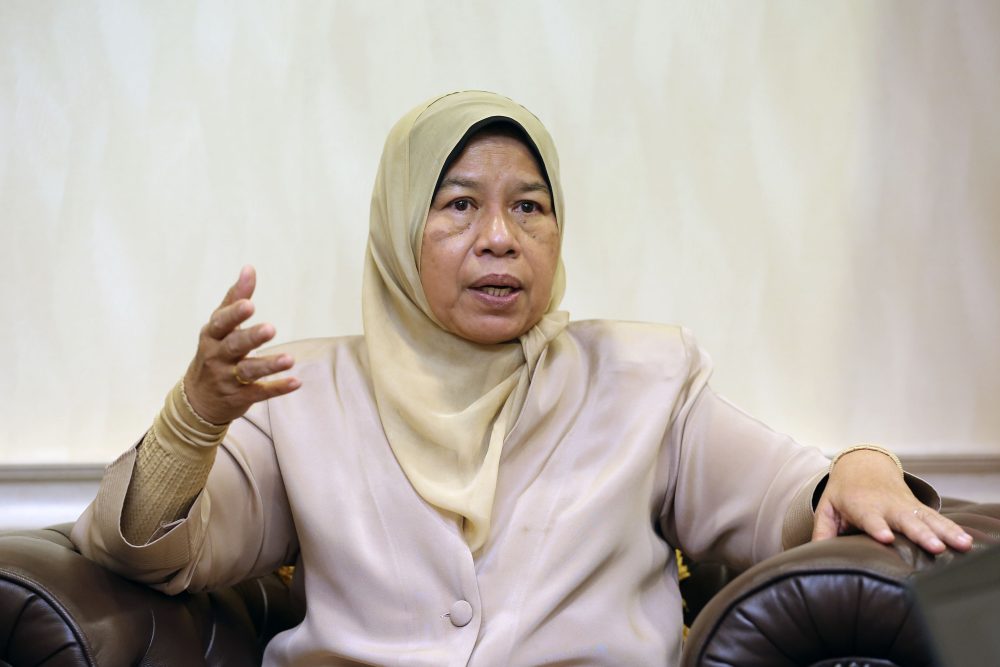 Housing and Local Government Minister Zuraida Kamaruddin speaks to Malay Mail during an interview in Parliament May 3, 2019. u00e2u20acu2022 Picture by Yusof Mat Isa