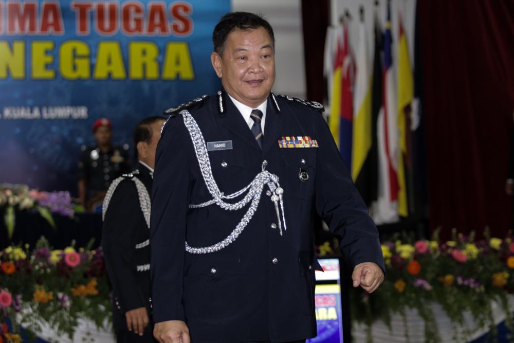 Datuk Seri Abdul Hamid Bador has been officially appointed on a contract for two years as the 12th Inspector-General of Police, May 3, 2019. u00e2u20acu2022 Picture by Ahmad Zamzahuri