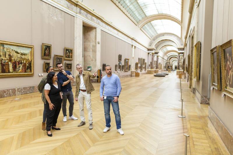 This fall, Airbnb will be offering a series of private guided tours at the Louvre, in Paris. u00e2u20acu2022 Picture courtesy of Airbnb via AFP