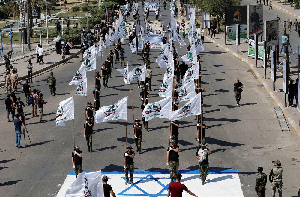 Iraqi Shiu00e2u20acu2122ite Muslims march during a parade marking the annual al-Quds Day (Jerusalem Day) on the last Friday of the Muslim holy month of Ramadan, in Baghdad, Iraq, May 31, 2019. u00e2u20acu201d Reuters pic