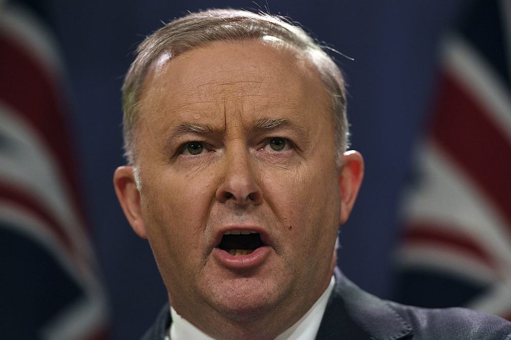 Newly elected Australia's Labour Party leader Anthony Albanese speaks at a press conference in Sydney May 27, 2019. u00e2u20acu201d AFP pic