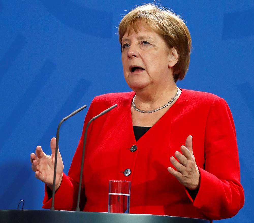 German Chancellor Angela Merkel arrives for a meeting at the Chancellery in Berlin May 27, 2019. u00e2u20acu201d Reuters pic