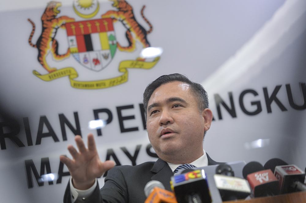 Transport Minister Anthony Loke speaks during a press conference in Putrajaya May 9, 2019. u00e2u20acu2022 Picture by Mukhriz Hazim