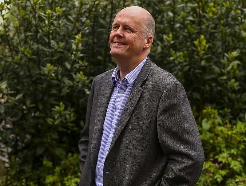 Bristol-based Conservative MEP Ashley Fox in the garden of his home in Bristol, southwest England May 8, 2019. u00e2u20acu201d AFP pic