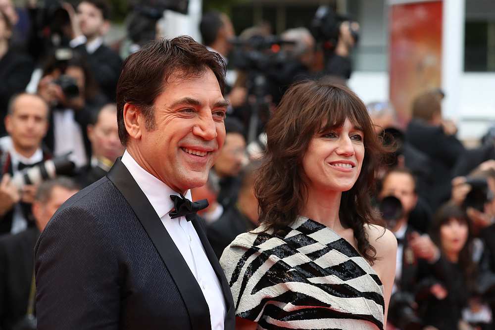 French actress and singer Charlotte Gainsbourg (right) and Spanish actor Javier Bardem arrive for 'The Dead Don't Die' screening  at the Cannes Film Festival May 14, 2019. u00e2u20acu201d AFP pic