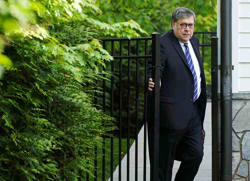 US Attorney General William Barr leaves his house in McLean, Virginia after cancelling plans to testify before the House of Representatives  May 2, 2019. u00e2u20acu201d Reuters pic