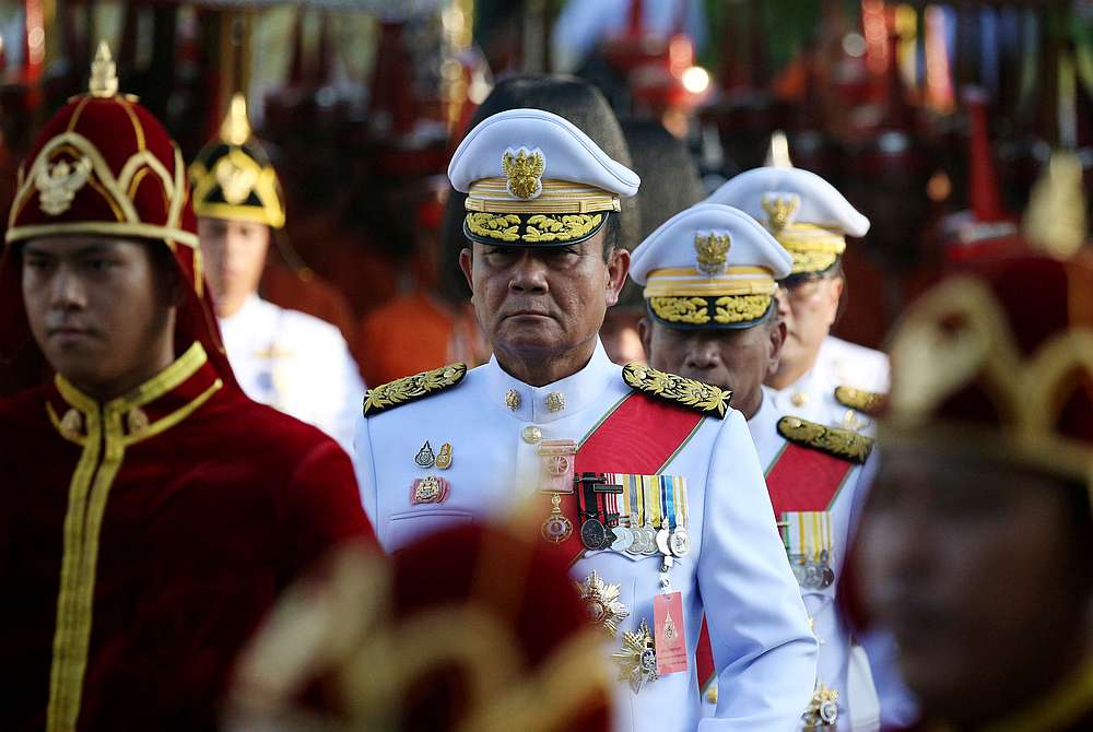 Thailand's Prime Minister Prayuth Chan-ocha (centre) attends the coronation procession for Thailand's newly crowned King Maha Vajiralongkorn in Bangkok May 5, 2019. u00e2u20acu201d Reuters pic