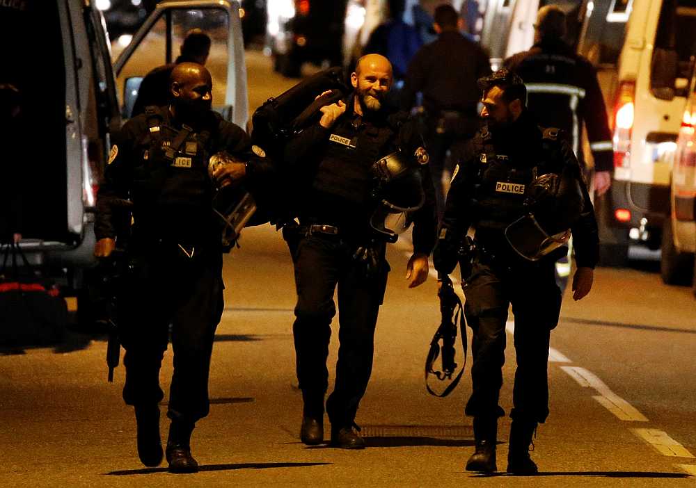 Police officers secure the area after a gunman held several people hostage in a newsagent store in the Blagnac suburb of Toulouse, France May 7, 2019. u00e2u20acu201d Reuters pic