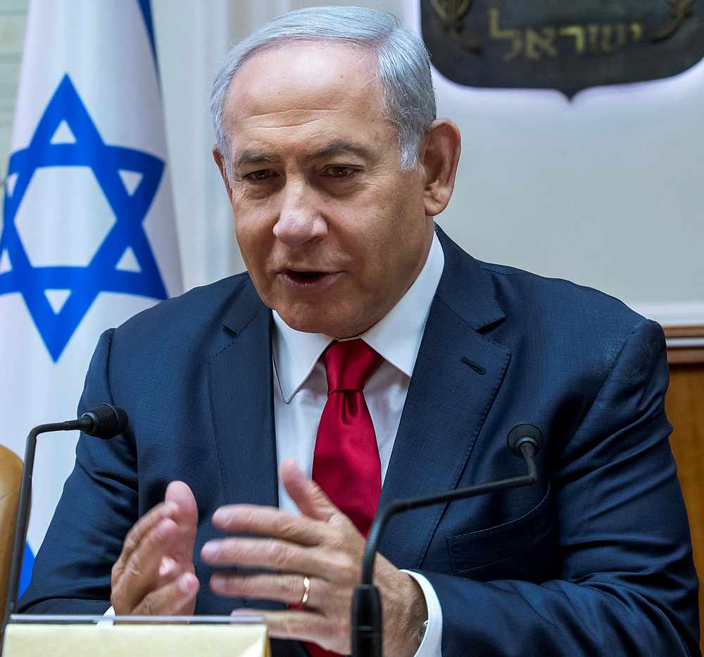 Israeli Prime Minister Benjamin Netanyahu chairs the weekly cabinet meeting in Jerusalem May 26, 2019. u00e2u20acu201d Reuters pic 
