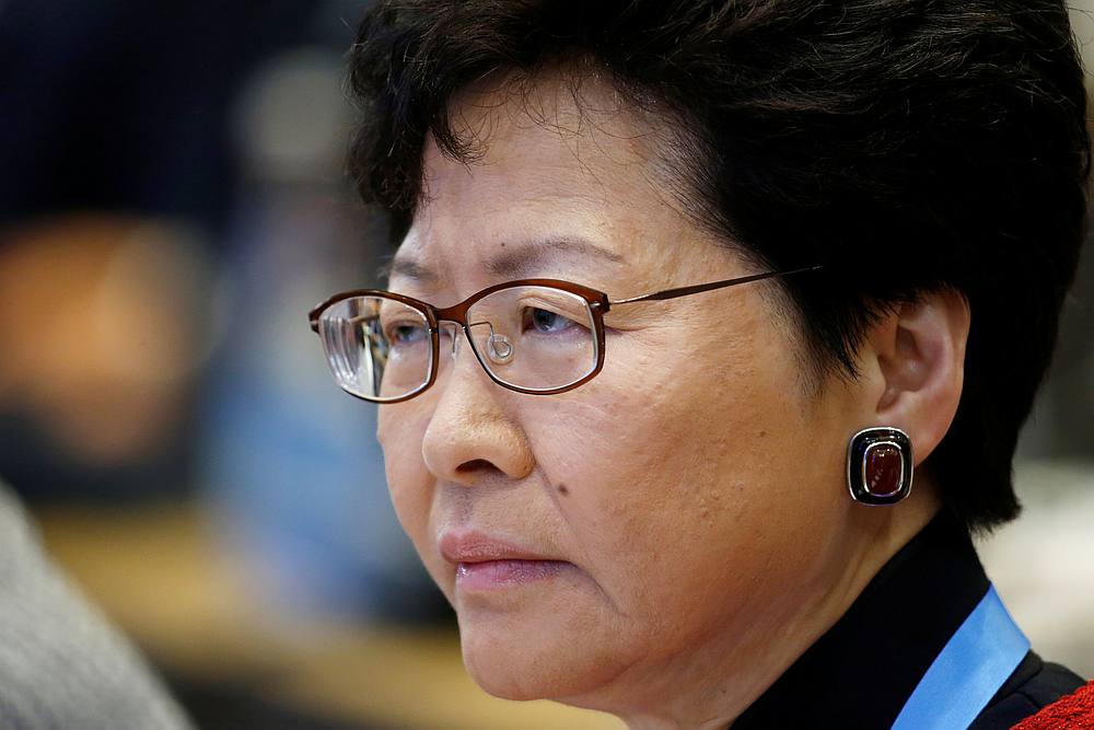 Hong Kong Chief Executive Carrie Lam attends a thematic forum of the second Belt and Road Forum for international cooperation in Beijing April 25, 2019. u00e2u20acu201d Reuters pic