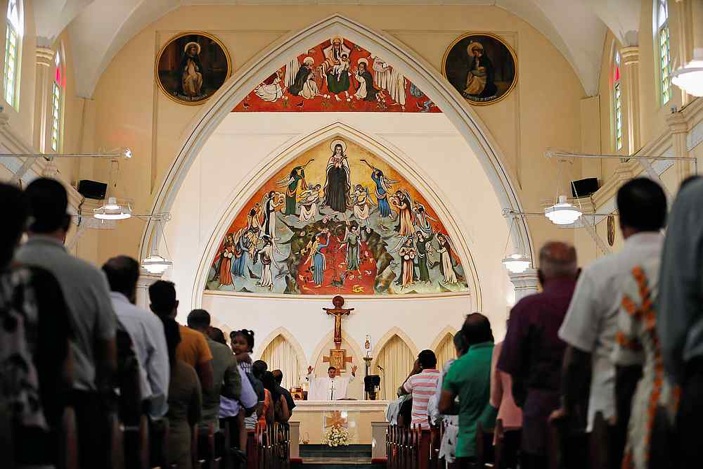 Worshippers pray during a mass at the St Theresa's church as the Catholic churches in Sri Lanka restart their Sunday service in Colombo May 12, 2019. u00e2u20acu201d Reuters pic