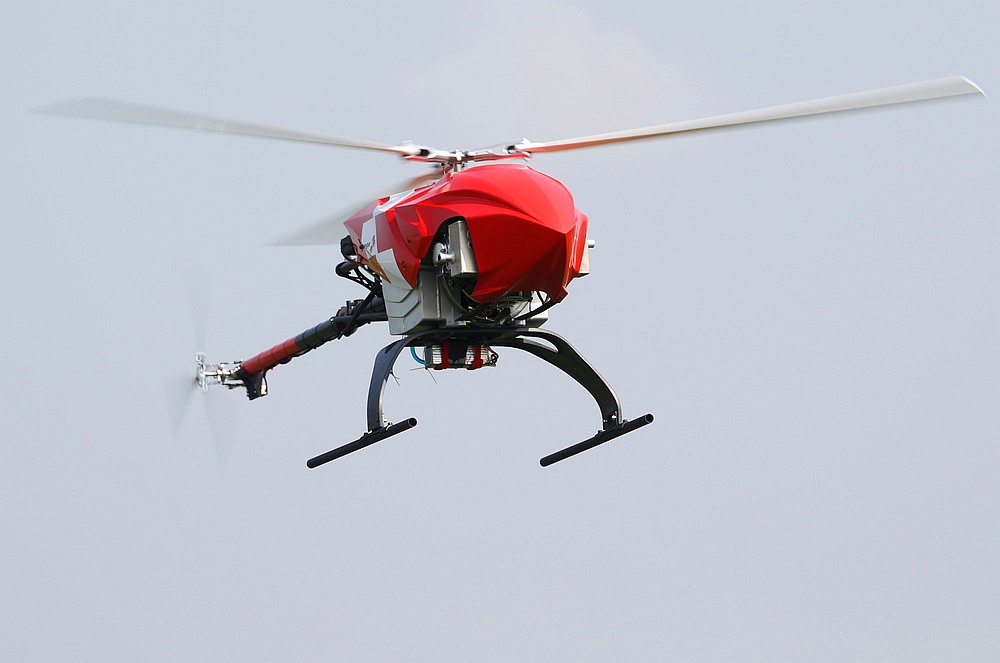 The new Rega-Drone of Swiss air rescue company Rega flies during a media presentation in Duebendorf, Switzerland April 12, 2019. u00e2u20acu201d Reuters pic