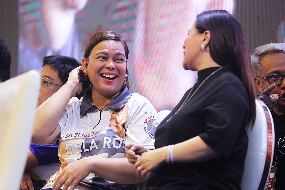 Sara Duterte (left), Davao City Mayor and daughter of Philippine President Rodrigo Duterte, at a senatorial campaign caravan in Davao City, southern Philippines May 9, 2019. u00e2u20acu201d Reuters pic