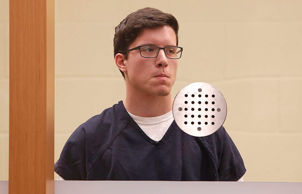 John Earnest, accused in the fatal shooting at the Chabad of Poway synagogue, stands in court during an arraignment hearing in San Diego, California April 30, 2019. u00e2u20acu201d Nelvin C. Cepeda/Pool pic via Reuters