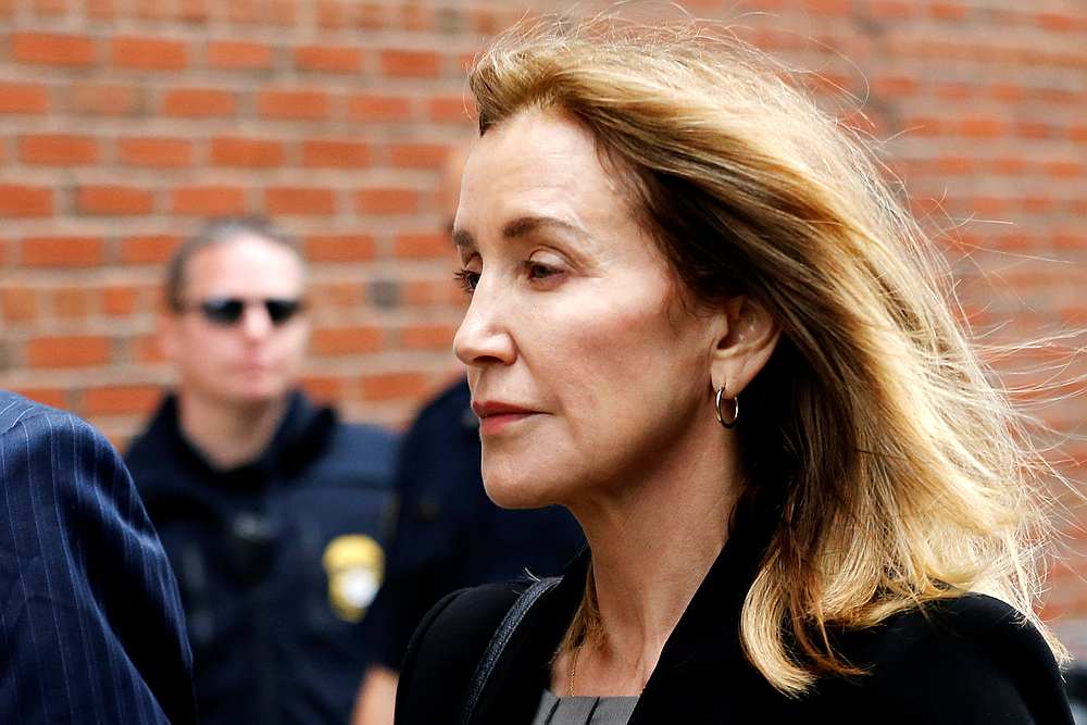 Actress Felicity Huffman arrives at the federal courthouse to face charges in a nationwide college admissions cheating scheme in Boston, Massachusetts May 13, 2019. u00e2u20acu201d Reuters pic