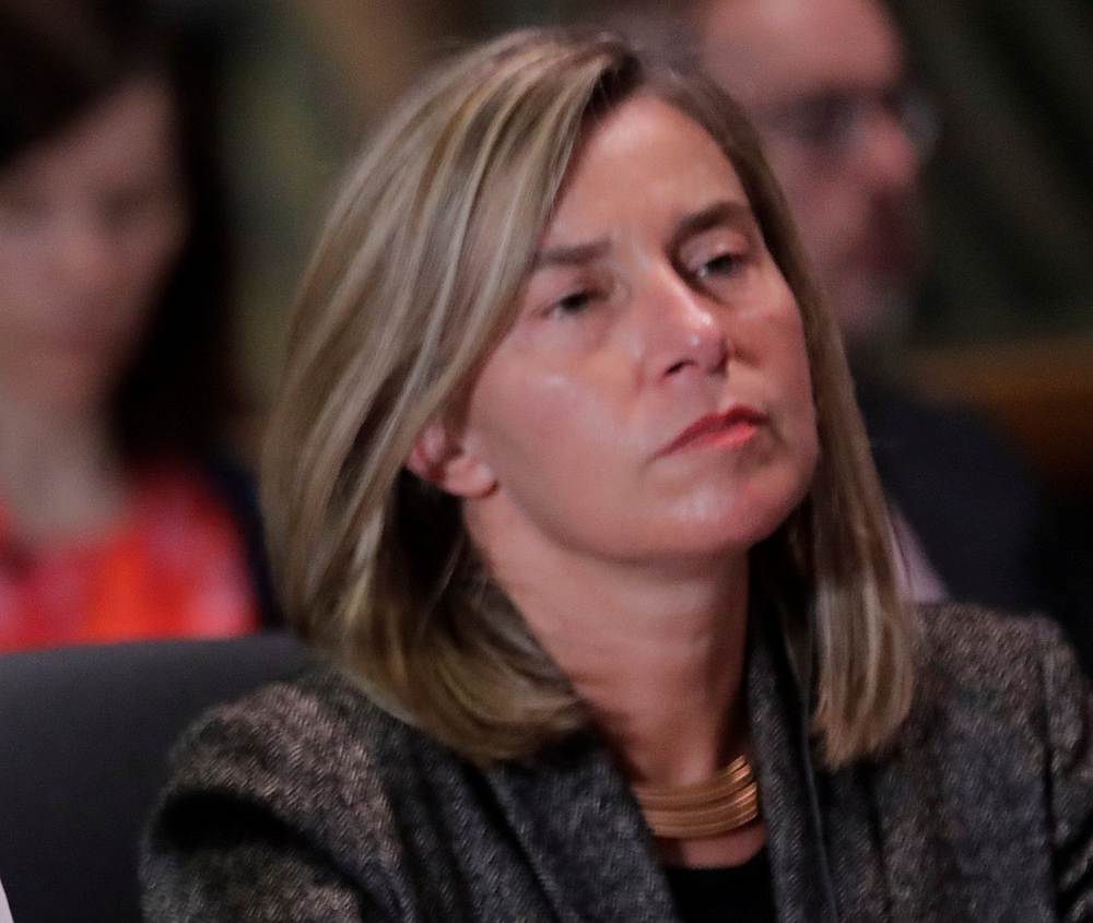 EU foreign policy chief Federica Mogherini at the EU-China Summit in Brussels, Belgium April 9, 2019. u00e2u20acu201d Reuters pic