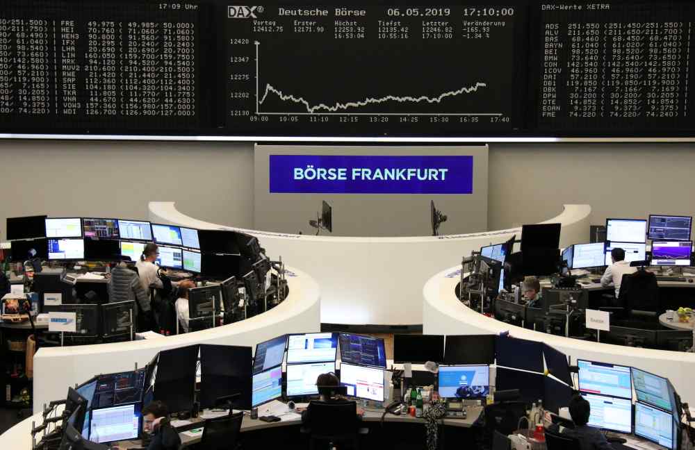 The German share price index DAX graph is pictured at the stock exchange in Frankfurt May 6, 2019. u00e2u20acu2022 Reuters pic
