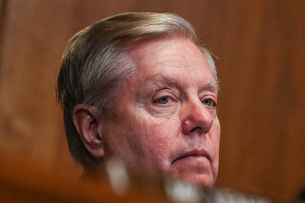Senator Lindsey Graham speaks before a hearing on the proposed budget estimates and justification for FY2020 for the State Department on Capitol Hill in Washington April 9, 2019.  u00e2u20acu201d Reuters pic