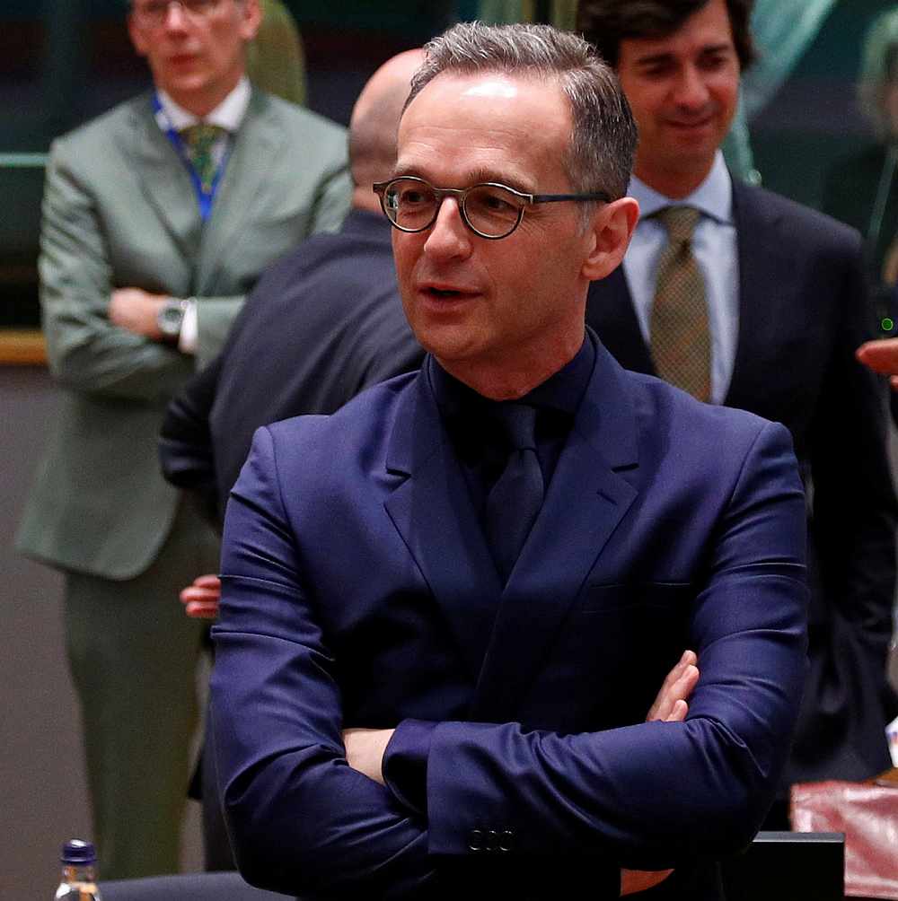 German Foreign Minister Heiko Maas at a EU foreign ministers meeting with Eastern Partnership partners in Brussels May 13, 2019. u00e2u20acu201d Reuters pic