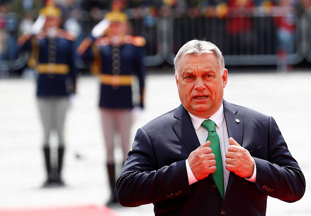 Hungarian Prime Minister Viktor Orban arrives for the informal meeting of European Union leaders in Sibiu, Romania May 9, 2019. u00e2u20acu201d Reuters pic