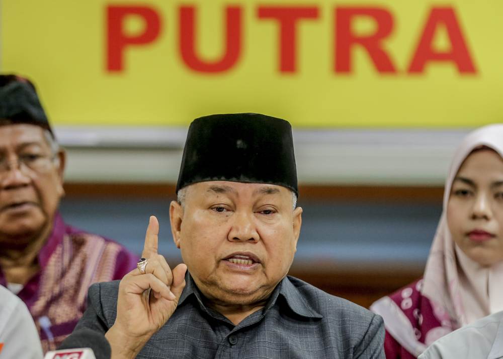 Parti Bumiputera Perkasa Malaysia (Putra) president Ibrahim Ali speaks during a press conference in Kuala Lumpur May 9, 2019. u00e2u20acu2022 Picture by Firdaus Latif
