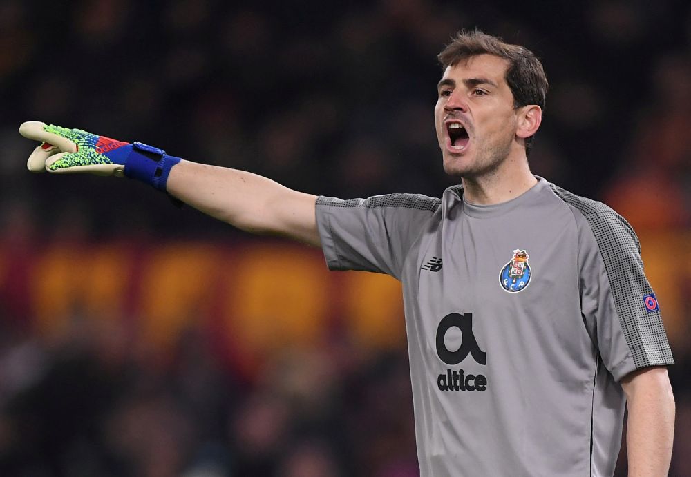 Porto's Iker Casillas in action against AS Roma February 12, 2019. u00e2u20acu201d Reuters pic