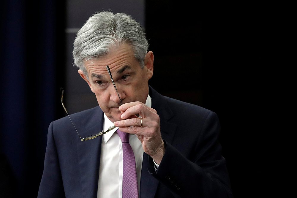 Federal Reserve Board Chairman Jerome Powell arrives at his news conference following the closed two-day Federal Open Market Committee meeting in Washington May 1, 2019. u00e2u20acu201d Reuters pic