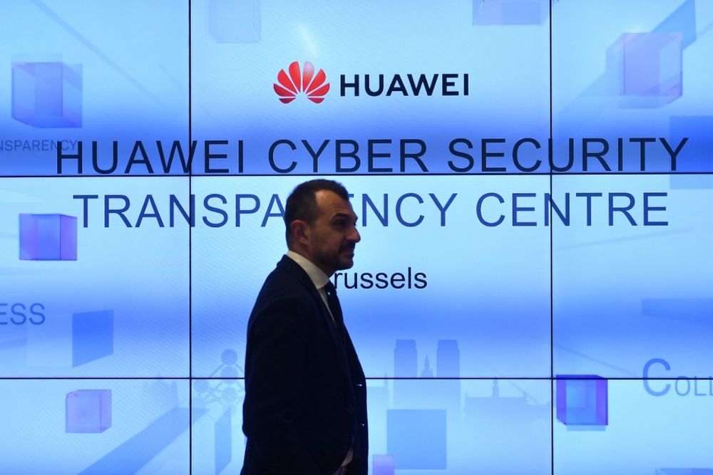 People attend a speech by Huawei Chief Representative to the European Institutions Abraham Liu at Huawei Cybersecurity Center on May 21, 2019 in Brussels. u00e2u20acu201d AFP pic