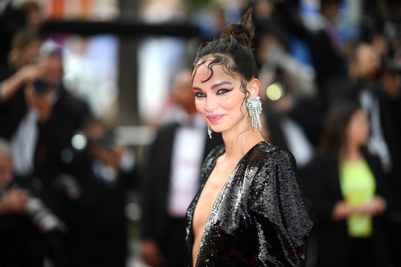 Brazilian model Luma Grothe styles her hair into wavy tendrils for the Cannes Film Festival on May 21. ― AFP pic