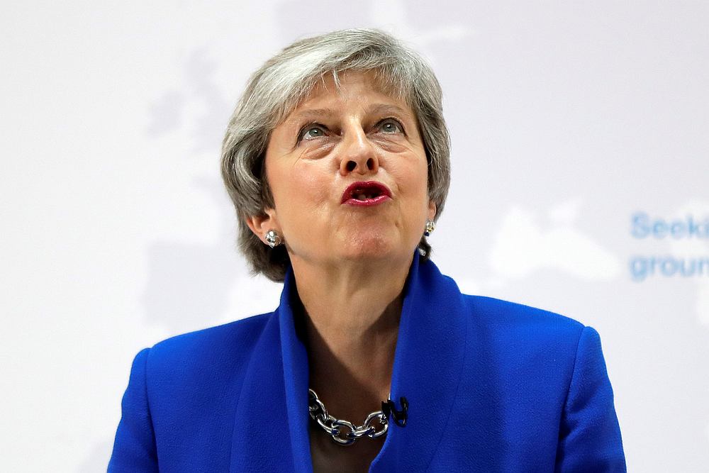 Britain's Prime Minister Theresa May delivers a speech on Brexit in London May 21, 2019. u00e2u20acu201d Kirsty Wigglesworth/Pool via Reuters