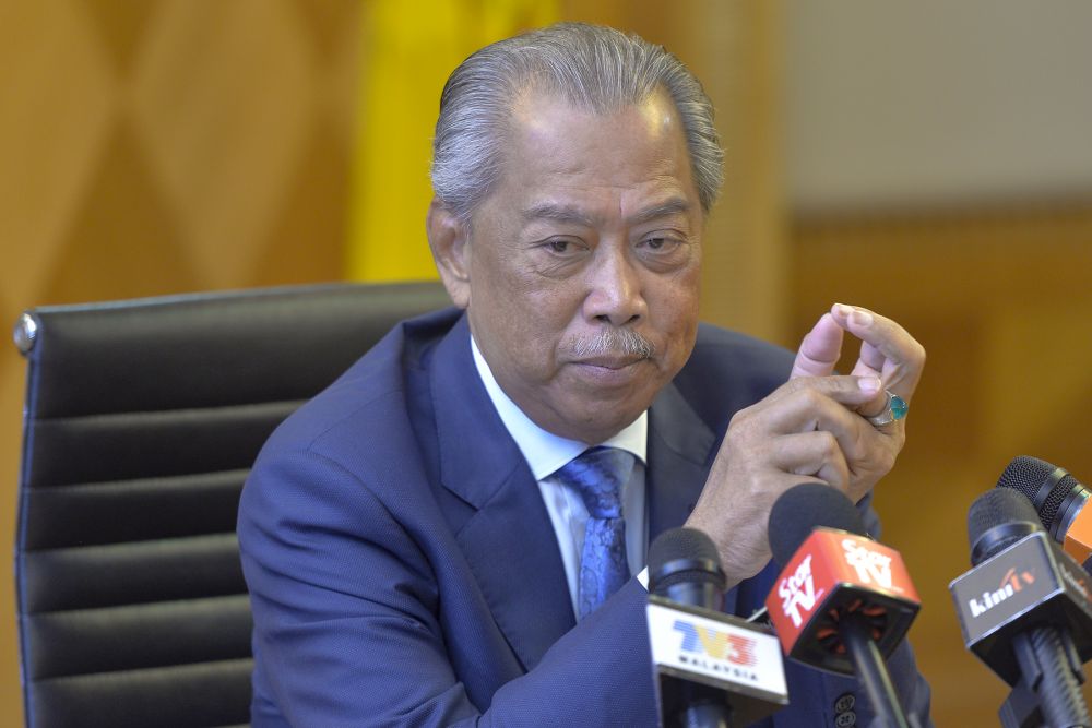 Home Minister Tan Sri Muhyiddin Yassin speaks during a media interview in Putrajaya May 2, 2019. u00e2u20acu201d Picture by Mukhriz Hazimnn