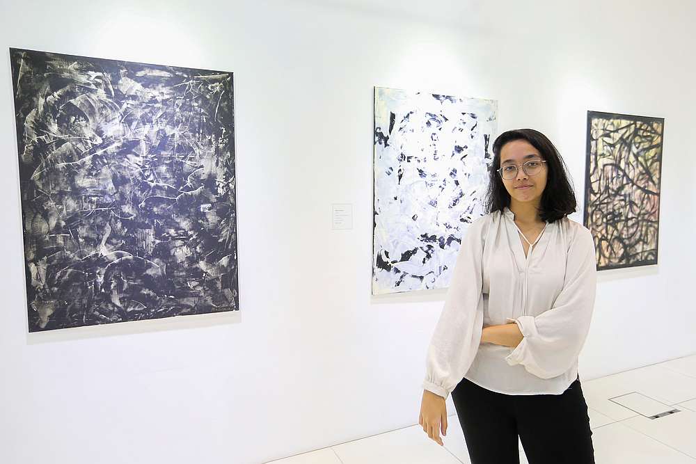 Mulaika lists abstract expressionist Mark Rothko as one of her favourite artists. — Picture by Firdaus Latif 
