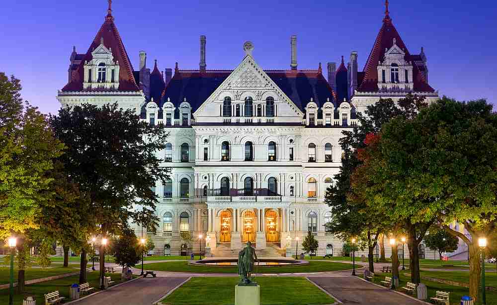 Screenshot of the New York State Legislature from www.cityandstateny.com.