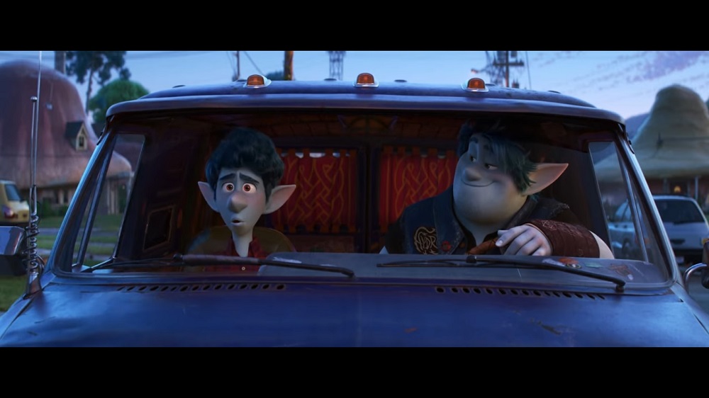 A screengrab from Disney-Pixaru00e2u20acu2122s animated film u00e2u20acu02dcOnwardu00e2u20acu2122 that features the voice talents of Tom Holland, Chris Pratt, Julia Louis-Dreyfus and Octavia Spencer.