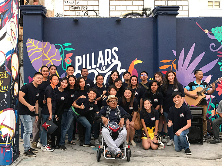 These are the Sabah artists who participated in the project.