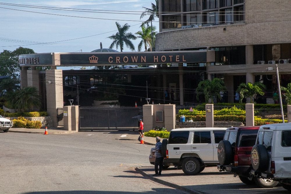 A view outside of the Crown hotel where Papua New Guinea Prime Minister O'Neill and his cabinet have been for the past few weeks in Port Moresby on May 26, 2019. u00e2u20acu201d AFP pic