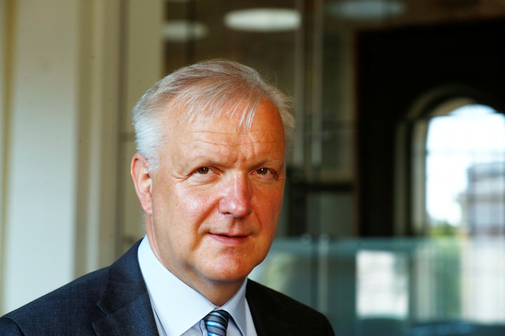 Finlandu00e2u20acu2122s central bank governor Olli Rehn in Helsinki July 17, 2018. u00e2u20acu201d Reuters pic