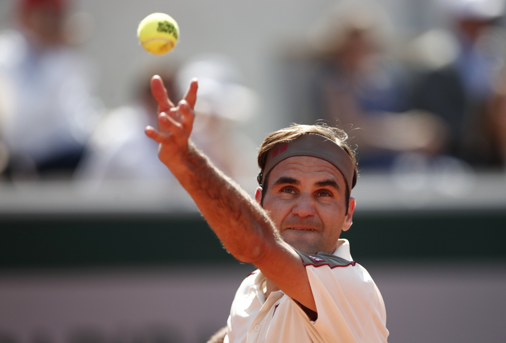 Switzerlandu00e2u20acu2122s Roger Federer in action during his French Open third round match against Norwayu00e2u20acu2122s Casper Ruud at Roland Garros, Paris May 31, 2019. u00e2u20acu201d Reuters pic