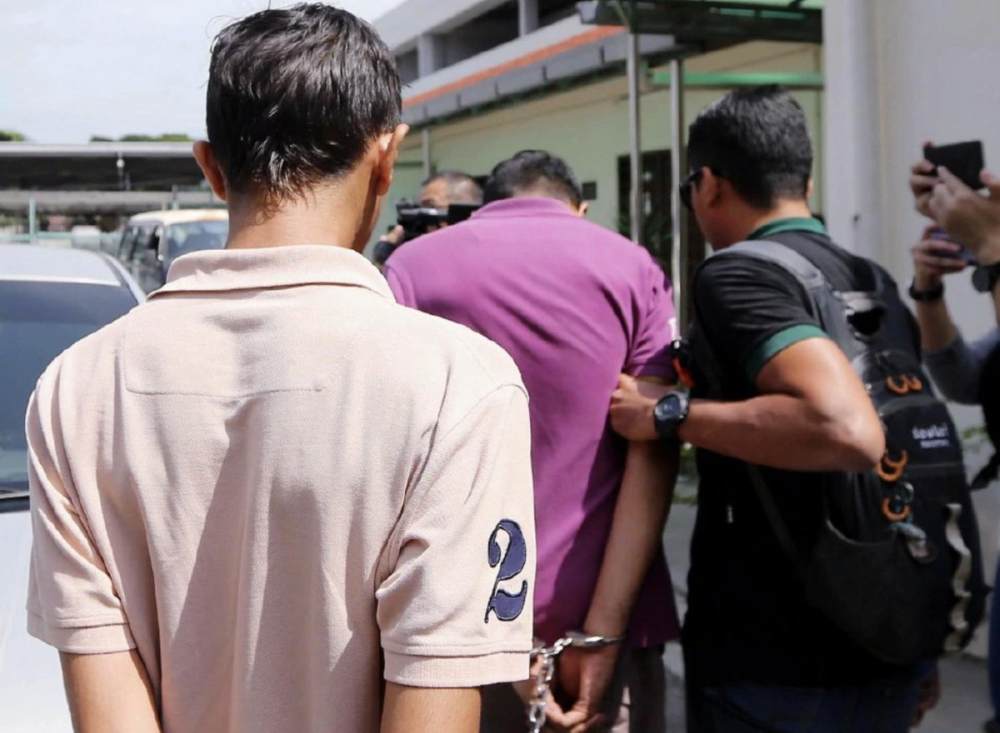Two brothers who are now under a seven-day remand, were picked up by the police after an elder brother suspected they had something to do with the death and lodged a report. u00e2u20acu2022 Picture via Twitter/bernamadotcom