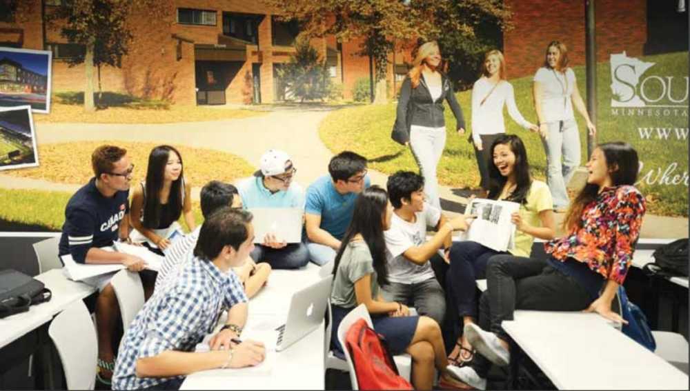 Taylor's students having a group discussion.  u00e2u20acu201d Picture courtesy of Taylor's University