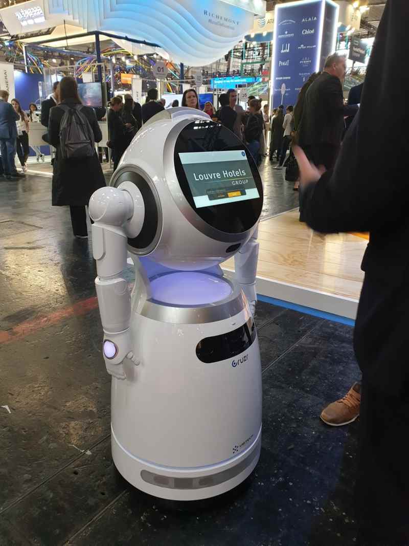 UBTech's Cruzr humanoid service robot at VivaTech 2019. ― AFP pic