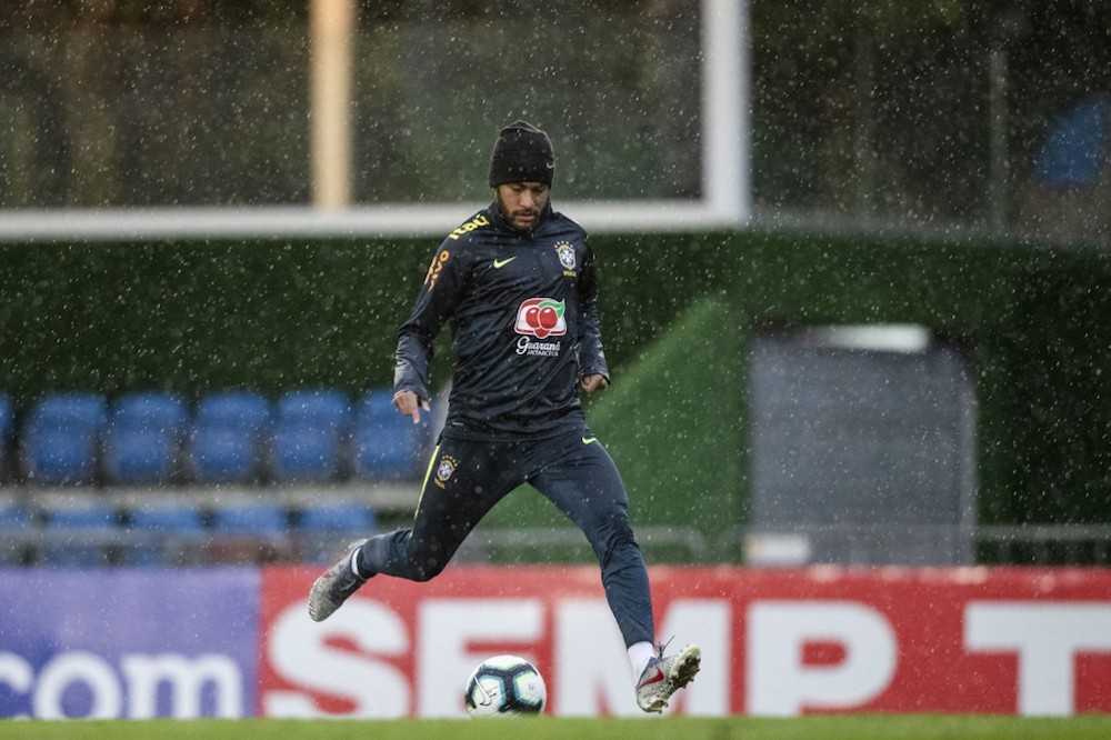 Brazilu00e2u20acu2122s Neymar is seen during a training session at Granja Comary sport complex in Teresopolis, Brazil June 3, 2019, ahead of the Copa America football tournament. u00e2u20acu201d AFP pic