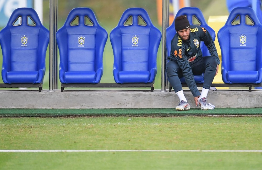 Brazilu00e2u20acu2122s Neymar takes part in a training session for the national team at Granja Comary sport complex in Teresopolis, Brazil June 4, 2019, ahead of the Copa America football tournament. u00e2u20acu201d AFP pic