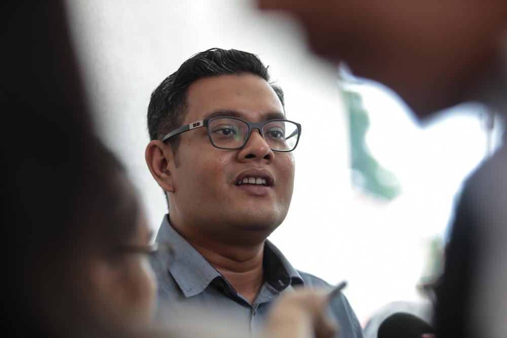 Ahmad Soffian Mohd Shariff speaks to reporters in Wisma MPM, June 12, 2019. u00e2u20acu201d Picture by Ahmad Zamzahuri